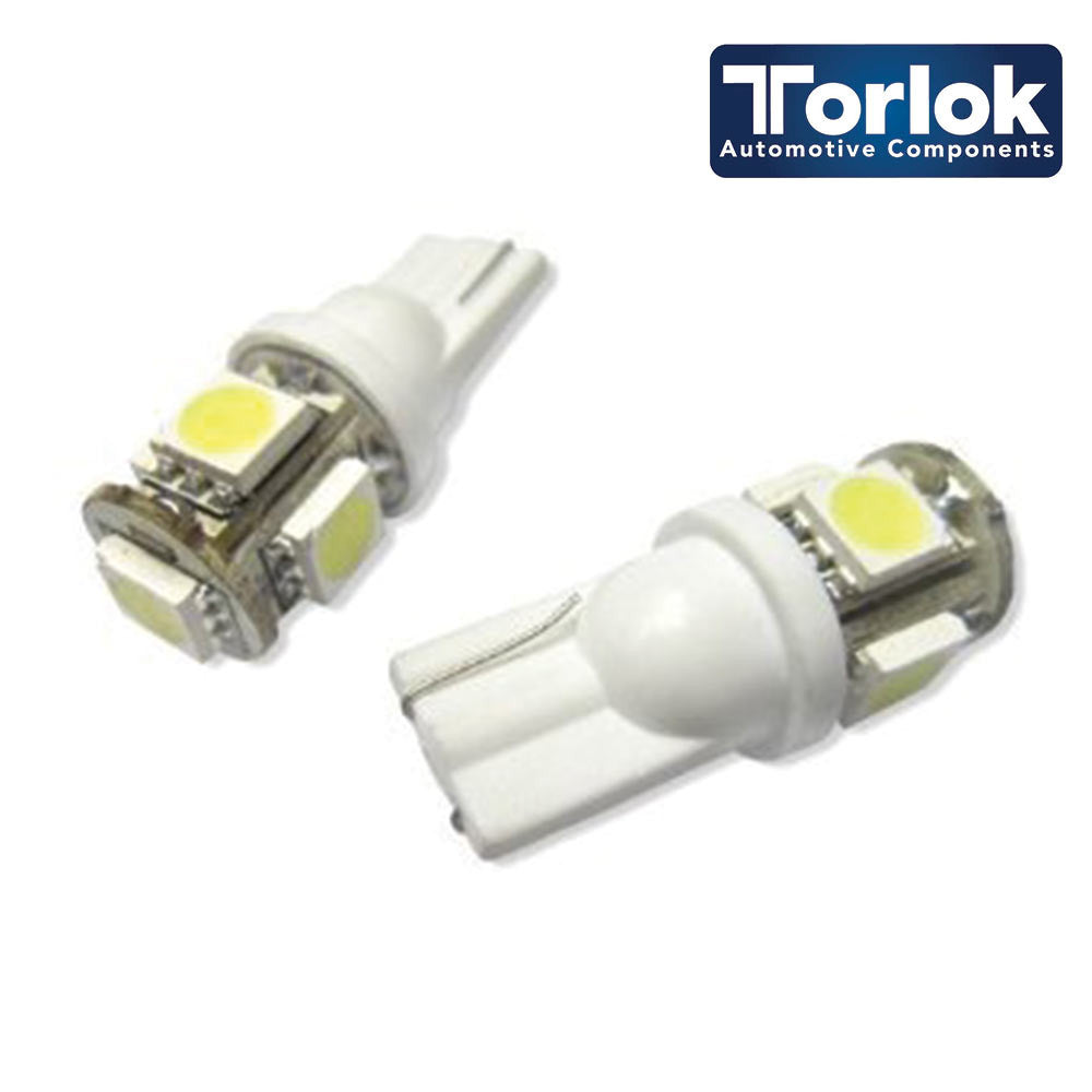 12V T10 LED PARKING LIGHT BULBS FOR CARS / SUPER BRIGHT / Pack of 2 / Torlok - spo-cs-disabled - spo-default - spo-disa