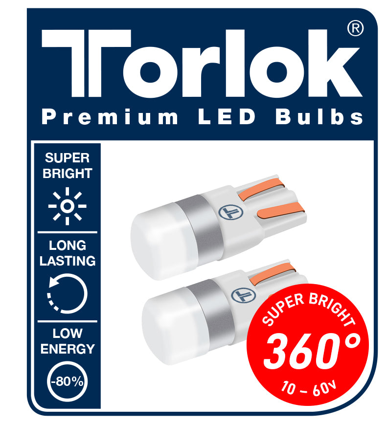 Torlok 360 Super Bright LED Parkering T10 Pærer 12 / 24v - spo-cs-deaktiveret - spo-default - spo-deaktiveret - spo-notify-me-d