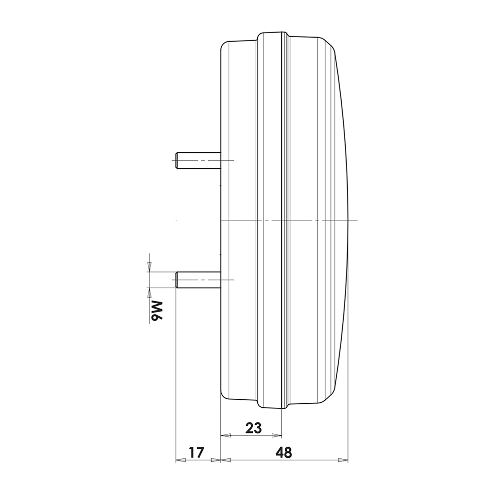 WAS W153 Round Neon Tail Light with Stop, Tail & Indicator - spo-cs-disabled - spo-default - spo-disabled - spo-notify