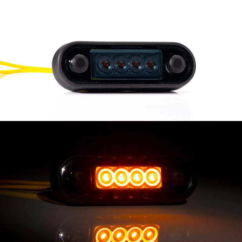 Buy LED Marker Lights with Smoked Black Lens in Red, White & Amber -  for sale