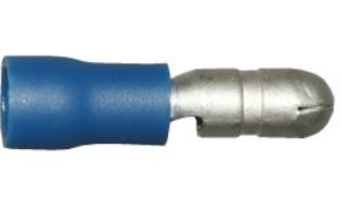 Buy Blue 5.0mm Male Bullet Terminals / Pack of 100 - Electrical Connectors for sale