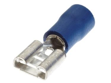 Terminais Espada Fêmea Azul 6.3mm, Não Isolados / Pacote com 100 - Conectores Elétricos - spo-cs-disabled - spo-default