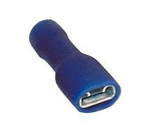 Terminais tipo pá fêmeas azuis totalmente isolados de 6.3 mm / Pacote de 100 / Mais populares - Conectores elétricos - spo-cs-disable