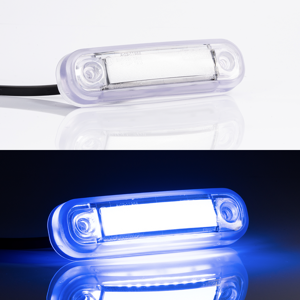 Neoneffekt LED-markeringsljus med transparent packning / blå - spo-cs-disabled - spo-default - spo-disabled - spo-notify