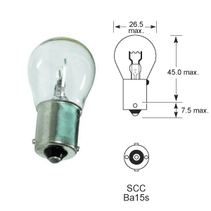 Hella Heavy Duty 24v Baklykta Blinkerlampor BA15s / 21w SCC / No. 241 / Pack of 10 - bin:O5 - Lampor - Bulbs For Truc