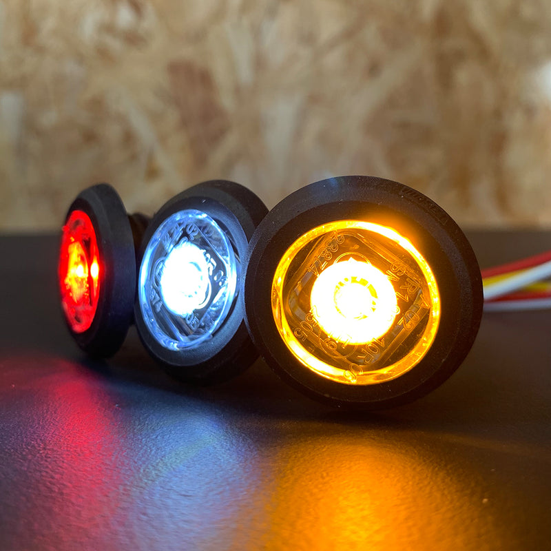 Buy LED Bulls Eye Round Marker Lamp with Flat & Curved Gasket -  for sale