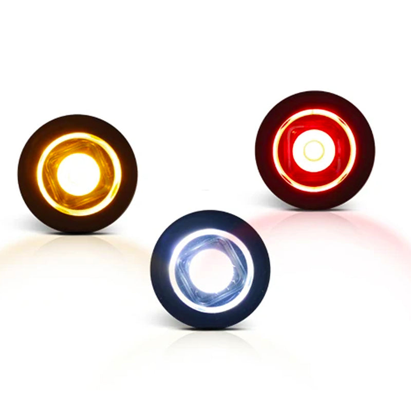 Buy LED Bulls Eye Round Marker Lamp with Flat & Curved Gasket -  for sale