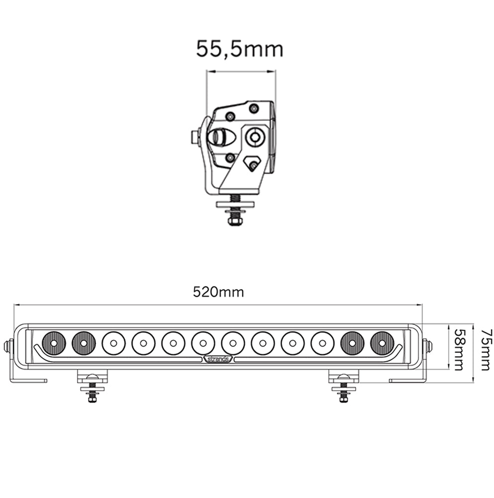 Strands Dark Knight Identity 20″ LED Light Bar - spo-cs-disabled - spo-default - spo-enabled - spo-notify-me-disabled