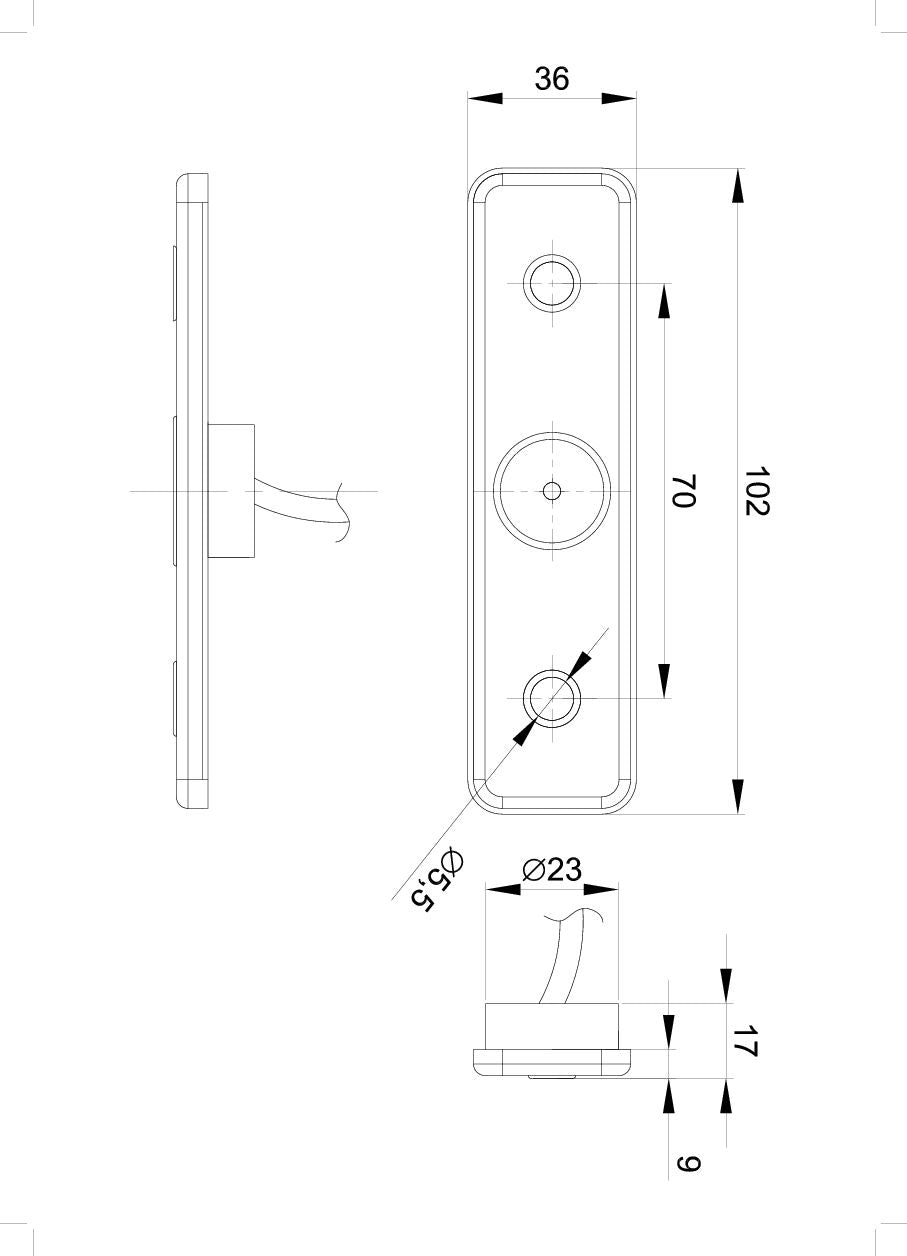 Làmpada de marcador LED encastada - spo-cs-disabled - spo-default - spo-disabled - spo-notify-me-disabled