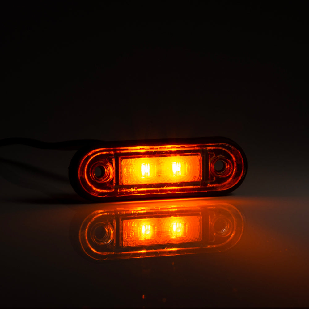 Luz marcadora LED - Ajuste empotrado Disponible en ROJO, BLANCO, ÁMBAR, AZUL Y VERDE - Papelera: A1 - Luces marcadoras delanteras y traseras - Lateral