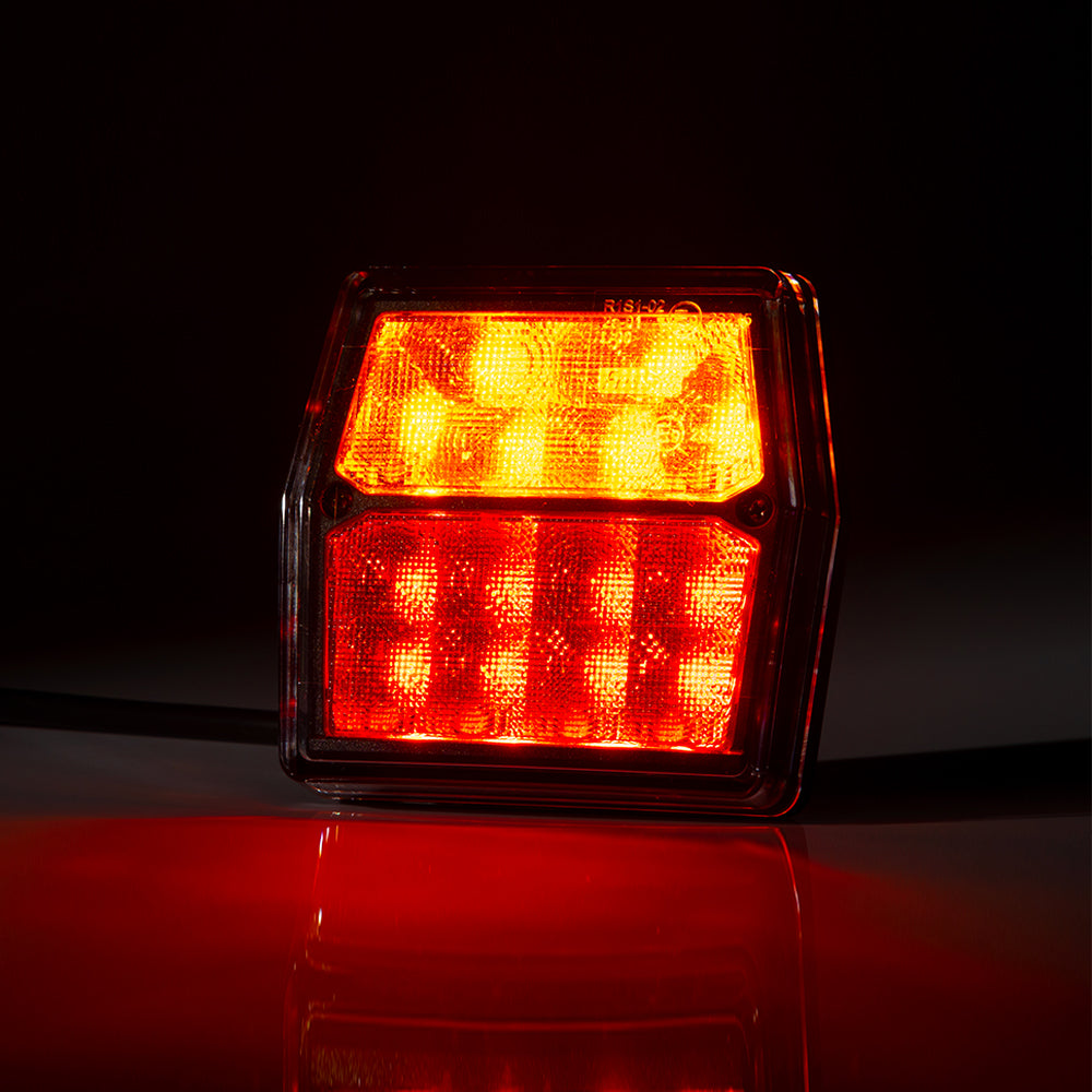 Fristom FT-222 Liten 12V LED-tilhengerlampe med stopp, bak og indikator - spo-cs-deaktivert - spo-standard - spo-deaktivert