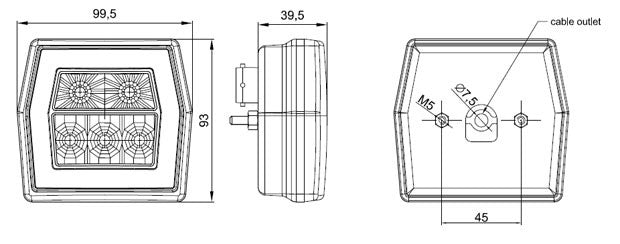 Luz LED trasera para remolque con efecto neón con freno trasero e indicador - spo-cs-disabled - spo-default - spo-disabled - spo-notif