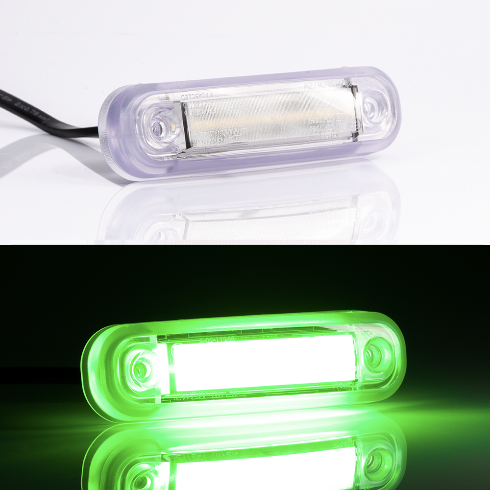 LED-markeringslicht met neoneffect met transparante pakking / groen - spo-cs-uitgeschakeld - spo-standaard - spo-uitgeschakeld - spo-notif