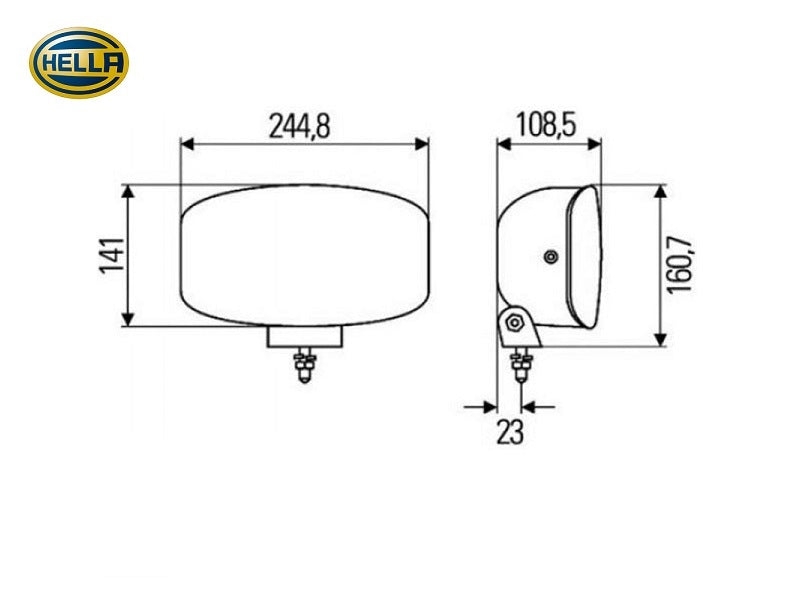 Hella Jumbo 320 FF  H7 Halogen Fernscheinwerfer