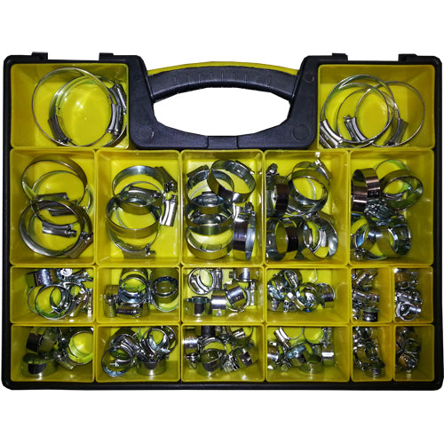 Assorted Box of Hose Clips / 130pc - bin:y10 - spo-cs-disabled - spo-default - spo-disabled - spo-notify-me-disabled