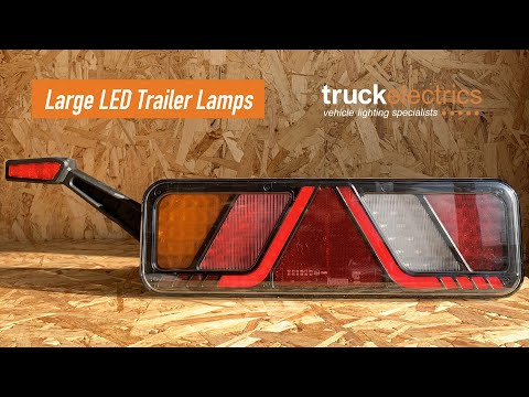 Large 24v LED Trailer Light Neon with outline marker light FT 700 Fristom Ireland scania volvo truck and lorry