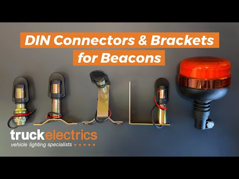 DIN-koblingsbraketter for montering av beacon-tilkoblinger