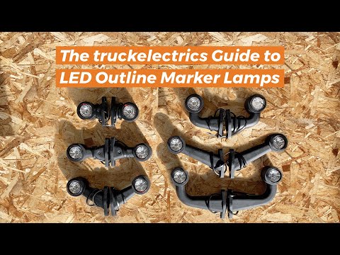 Konturmarkeringslamper til lastbiler, lastbiler LED type e