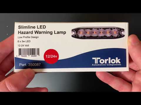 LED hazard advarselslys Grill Truck Jeep Nødstrobe ravfarvet blink