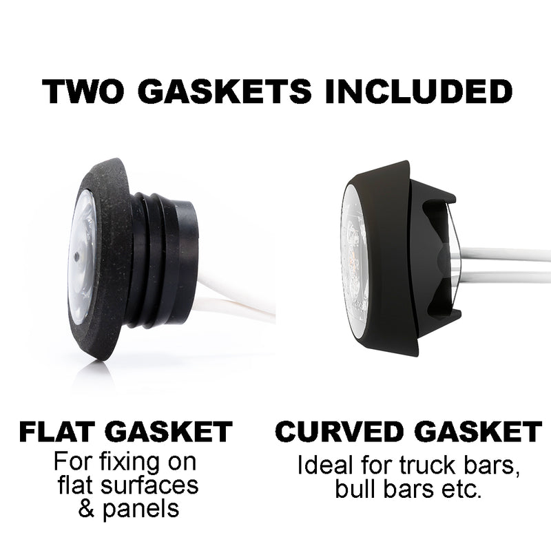 Buy LED Bulls Eye Round Marker Lamp with Flat & Curved Gasket -  for sale