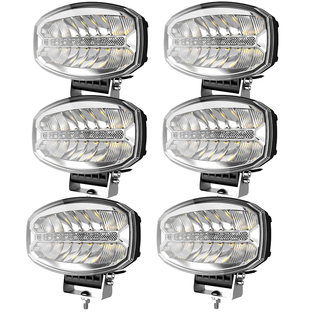 LED Spot Driving Lamp with DRL / Pack of 6 - spo-cs-disabled - spo-default - spo-disabled - spo-notify-me-disabled