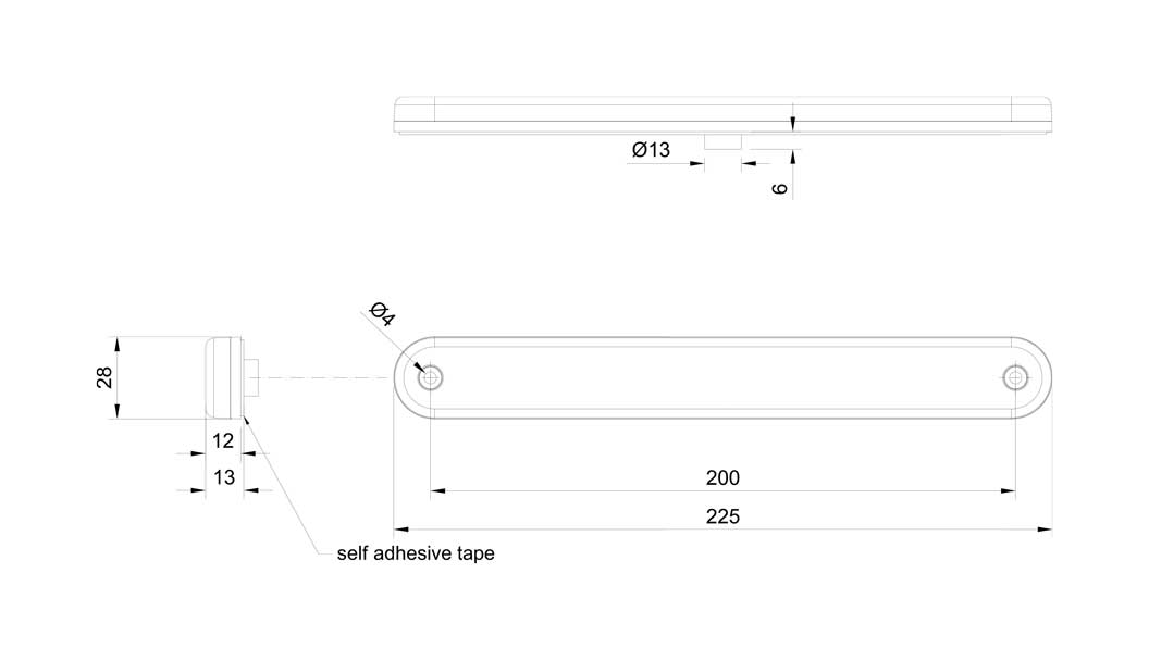 Lange LED Slim Line Markeringslys Længde 225 mm - Pærer - spo-cs-deaktiveret - spo-standard - spo-deaktiveret - spo-notify-me-di