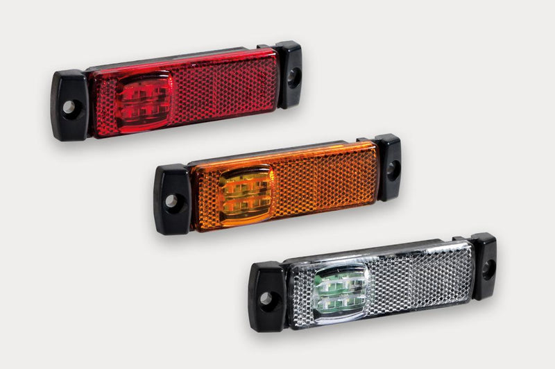 Buy LED Marker Light with Reflector: White, Red or Amber - Front & Rear Marker Lights for sale
