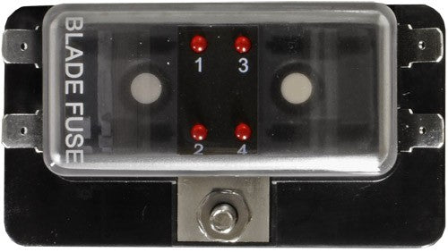 Standard Blade Fuse Box with LEDs Common Busbar / 6.3mm Blade Connection - spo-cs-disabled - spo-default - spo-disabled