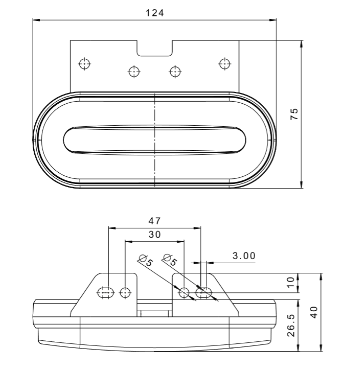 Buy Side Marker Light with LED Stripe -  for sale