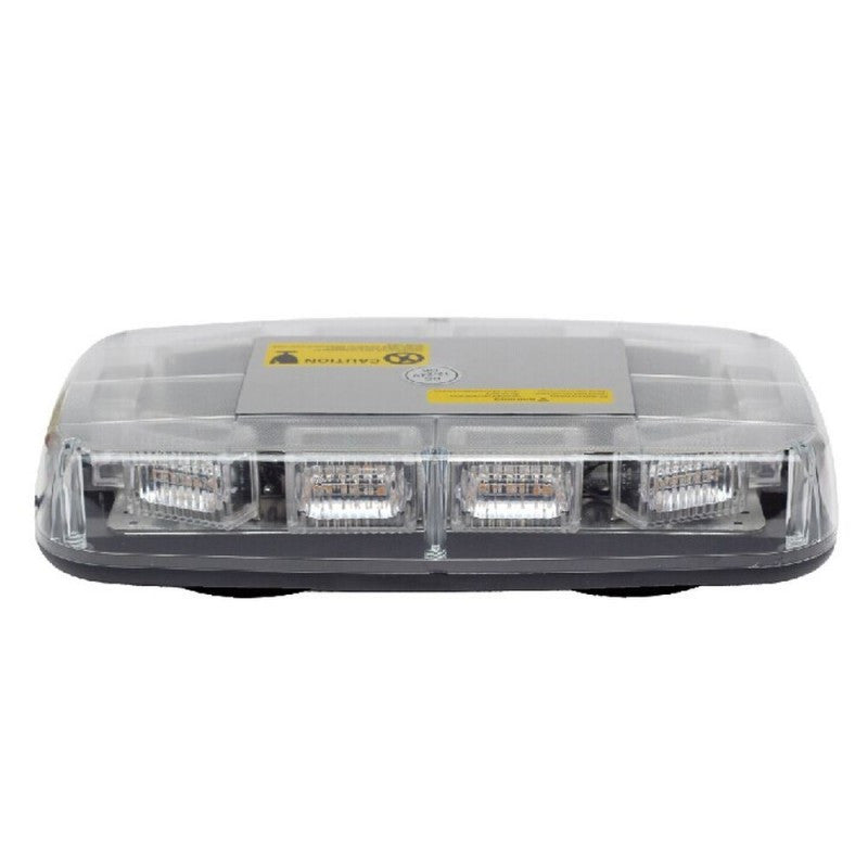 Magnetische LED Mini Beacon Light Bar Amber 12/24v met heldere lens - LED-lichtbalken - spo-cs-uitgeschakeld - spo-standaard - spo