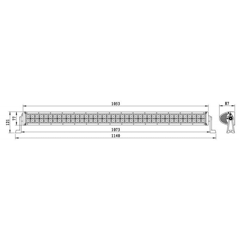 LED Light Bar / Straight / Flood Beam / 80x LED / 1140mm - spo-cs-disabled - spo-default - spo-enabled - spo-notify-me