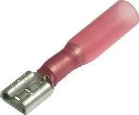 Buy Red Heat Shrink Female Spade Terminals / Pack of 25 - Electrical Connectors - Heat Shrink for sale