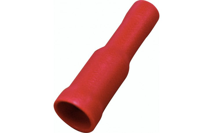 Buy Red Bullet Socket Terminal 4.0mm / Pack of 100 - Electrical Connectors for sale