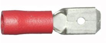 Terminal espada macho vermelho de 6.3 mm / pacote de 100 - conectores elétricos - spo-cs-disabled - spo-default - spo-enabled - spo