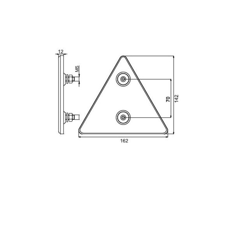 Buy Red Triangle Reflectors for Trailers - Pack of 2 - Reflectors & Safety for sale