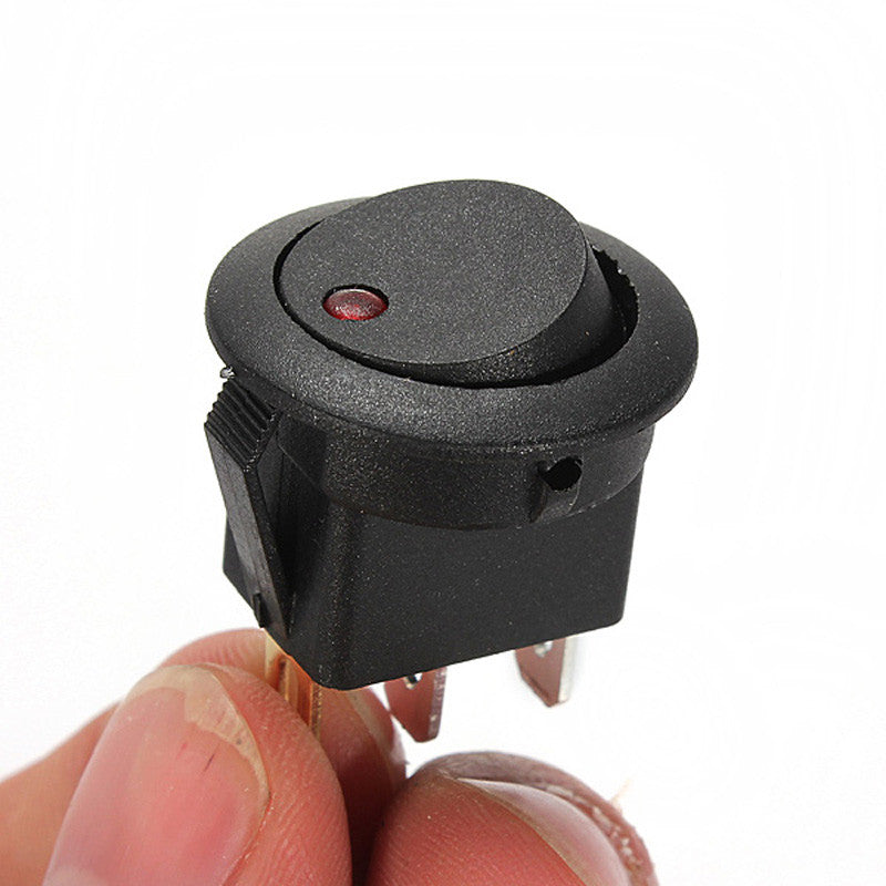 Round Rocker Switch With Led Round Rocker Switch with LED