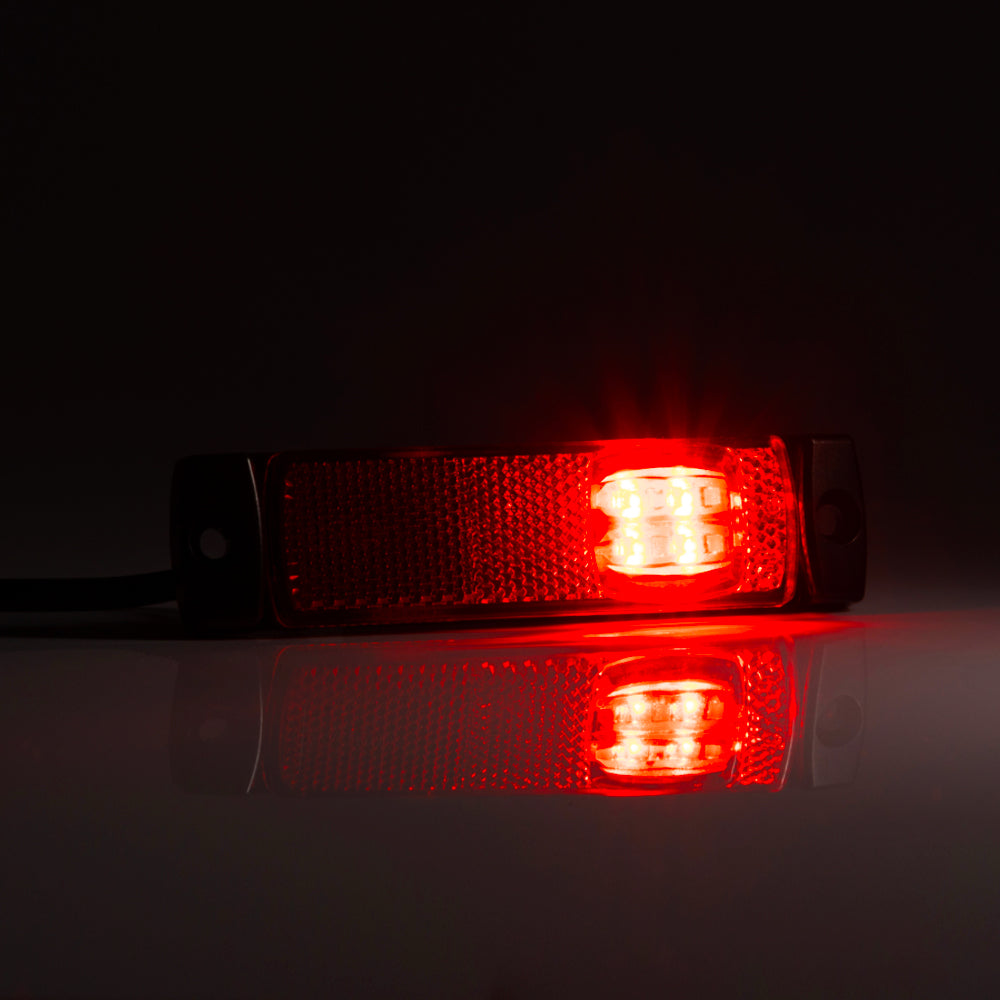 LED Marker Light with Reflector: White, Red or Amber - Front & Rear Marker Lights - spo-cs-disabled - spo-default - spo