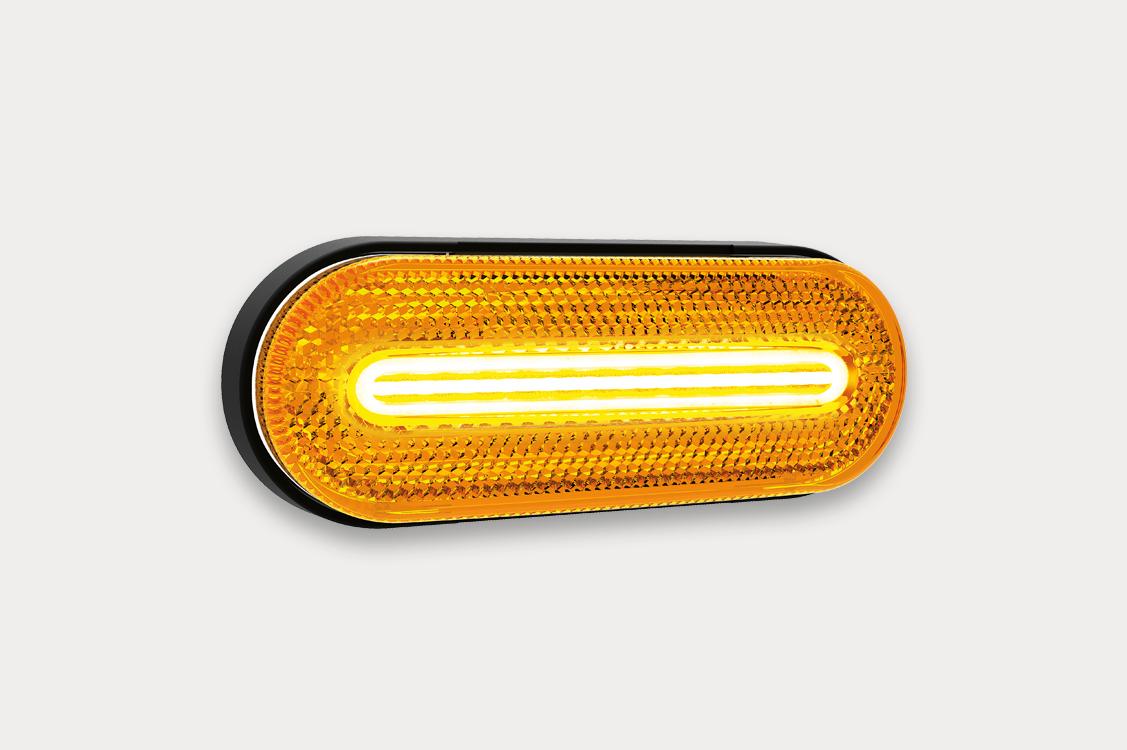 Fristom Amber Side Marker Light with LED Stripe - spo-cs-disabled - spo-default - spo-enabled - spo-notify-me-disabled