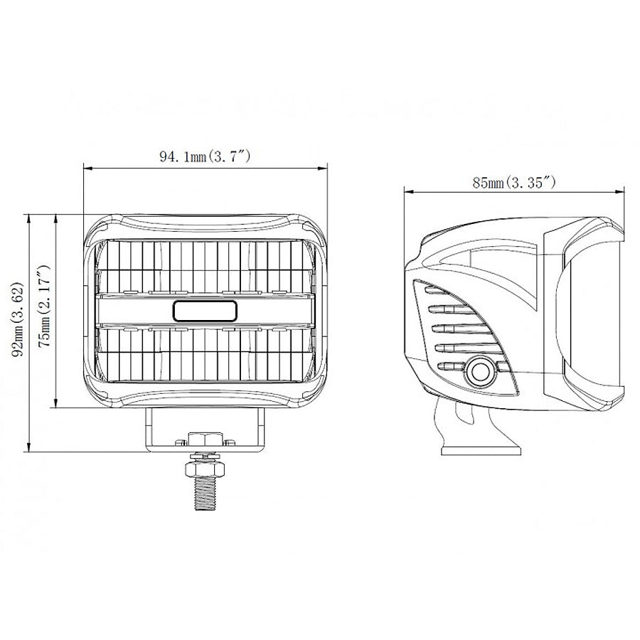 Side Shooter LED Work Lamp - spo-cs-disabled - spo-default - spo-disabled - spo-notify-me-disabled