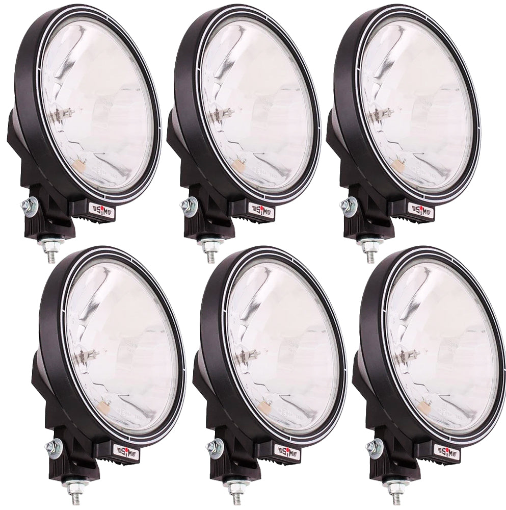 1x 12v / 24v 9" Inch Round Blue Lens Fog Spot Light Lamp Truck Lorry 4x4 Roof