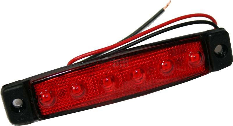 Rød Slimline LED-markeringslampe bagtil til lastbiler - Markeringslygter for og bag - spo-cs-deaktiveret - spo-standard - spo-deaktiver