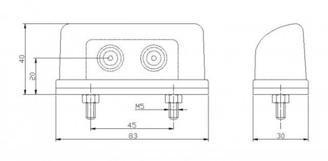 Slimline-LED-Nummernschildleuchte / 2er-Pack - Nummernschildbeleuchtung - spo-cs-disabled - spo-default - spo-disabled - spo-n