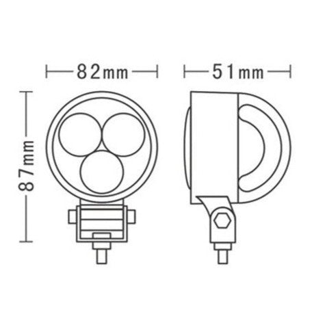 Buy Small Compact Round LED Work Light -  for sale