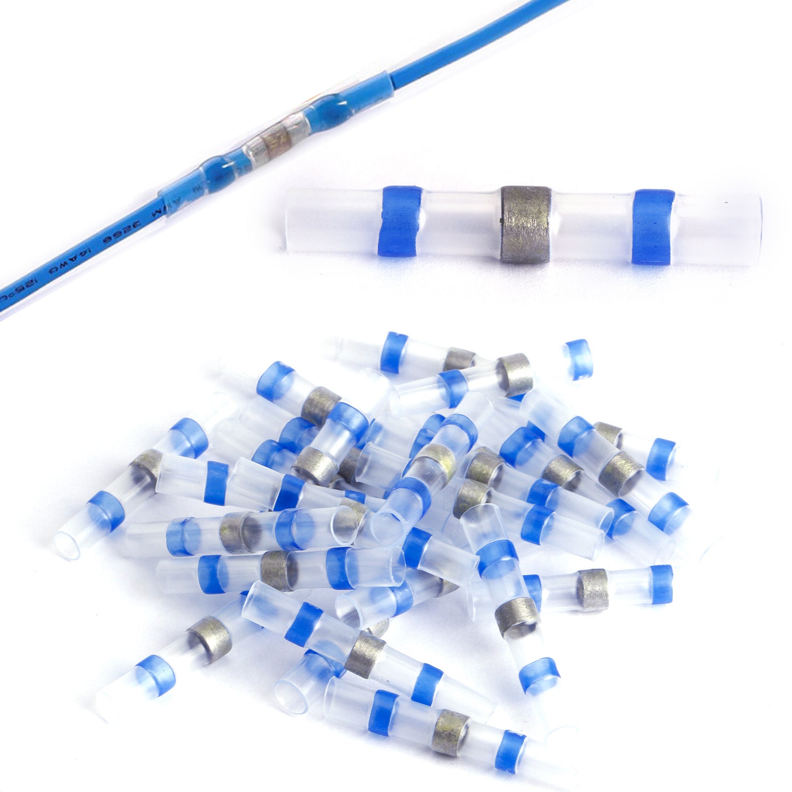 Blue Heat Shrink Solder Sleeve Wire Connectors - Electrical Connectors - Heat Shrink - spo-cs-disabled - spo-default