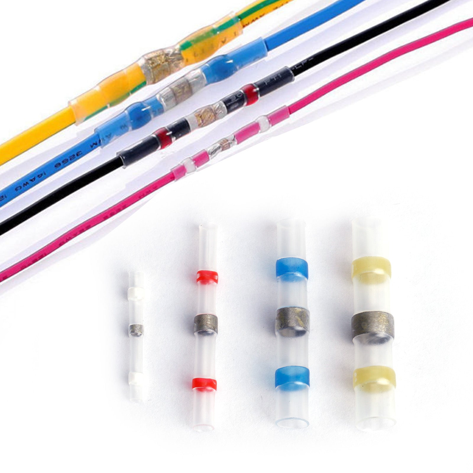 Solder Heat Shrink Wire Connectors White - Pack of 25 - Electrical Connectors - Heat Shrink - spo-cs-disabled - spo-def