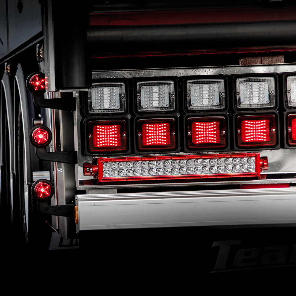 Strands IZE LED Rectangular Tail Light / Brake Light with Red Lens UK ...
