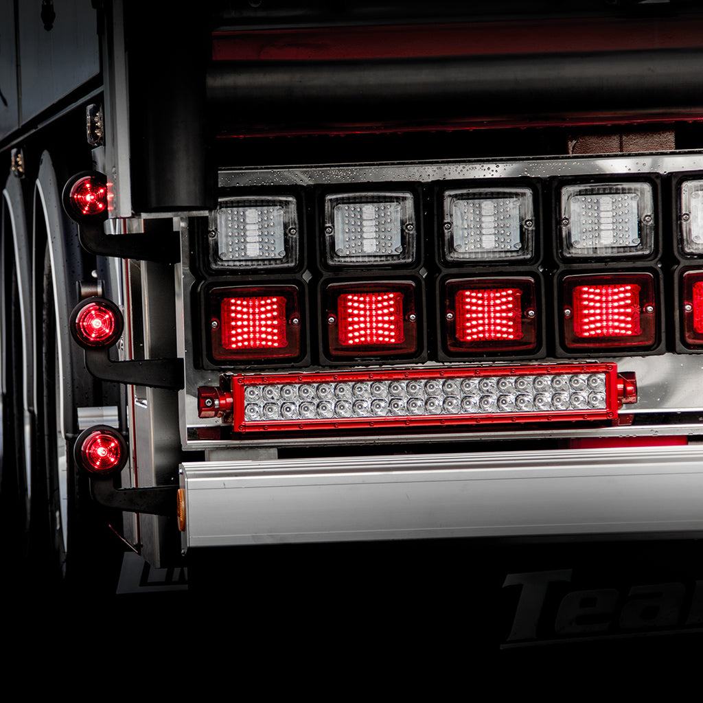 Strands IZE LED Rectangular Tail Light / Brake Light with Red Lens