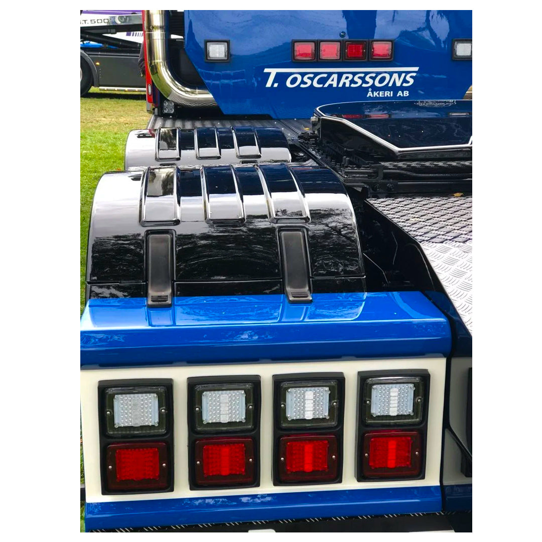 Strands IZE LED Rectangular Tail Light / Brake Light with Red Lens