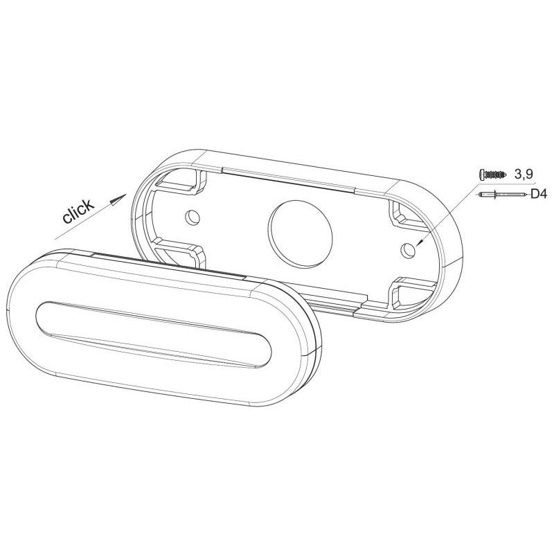 Llum de marcador blanc frontal Fristom amb banda LED - spo-cs-disabled - spo-default - spo-enabled - spo-notify-me-disabled