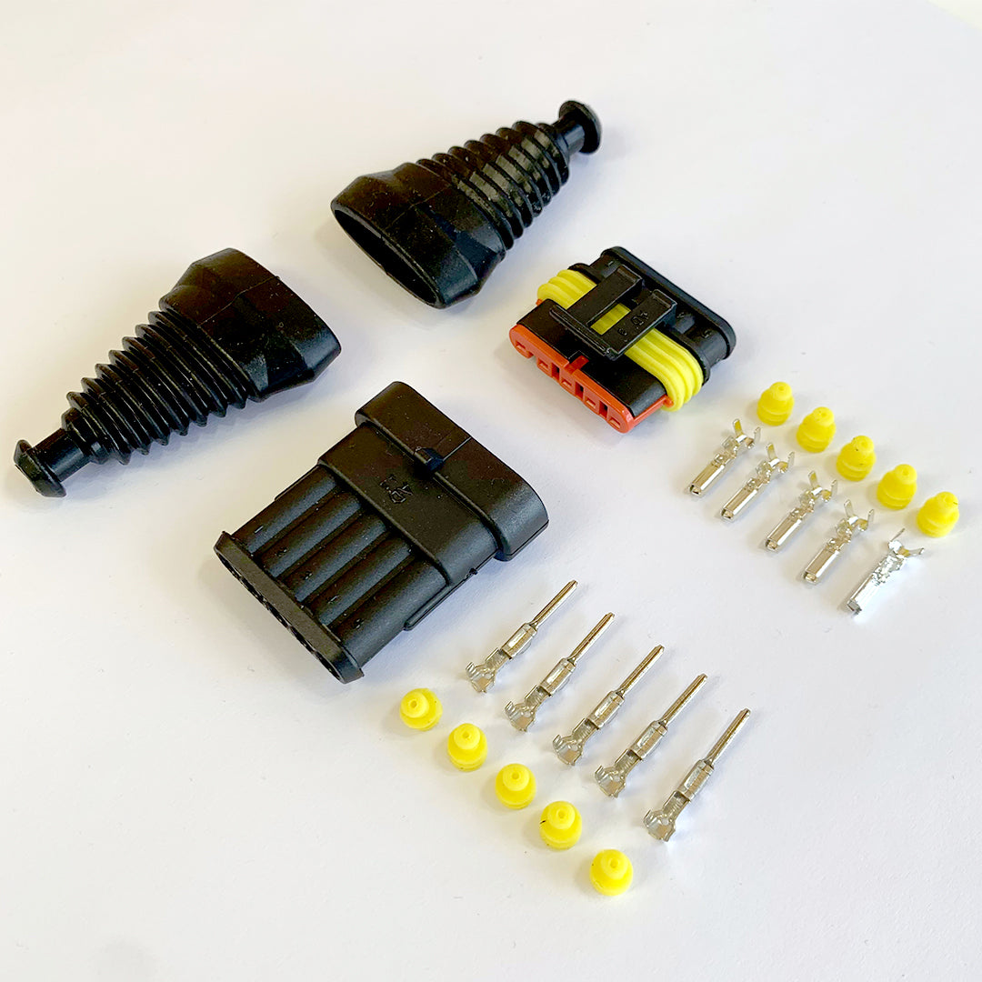 SuperSeal Connector Kit / 5 Pin / With Rubber Boots - spo-cs-disabled - spo-default - spo-disabled - spo-notify-me-disa